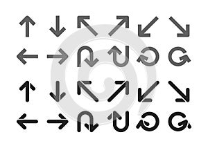 Single direction arrow set