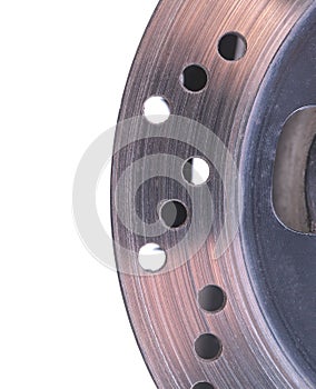 Single disc brake rotor of a motorcycle