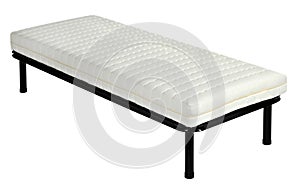 Single divan bed with a mattress