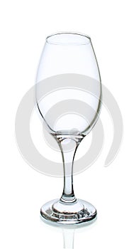 Single Empty Glass Wine