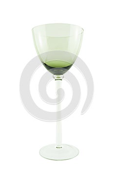 Single empty wine glass