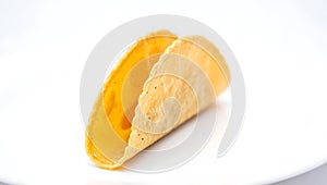 Empty Yellow Corn Taco Shell