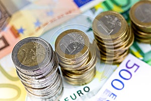 Single European currency decreasing photo