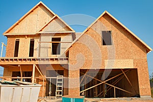 Single family house under construction