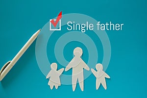 Single father concept image