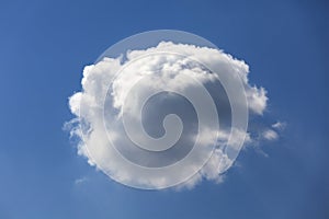 Single fluffy cloud.