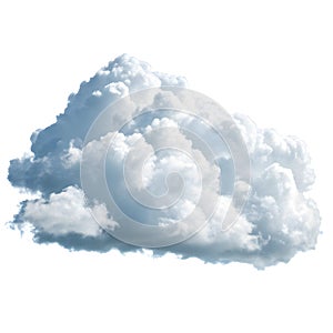 Cloud isolated on black background