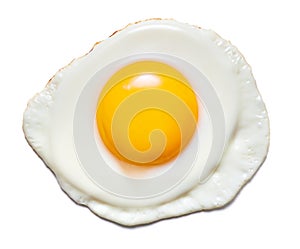 Fried egg isolated