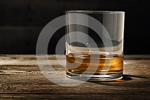 Single Glass of Straight Bourbon photo