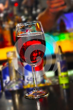 Single Glass of Wine