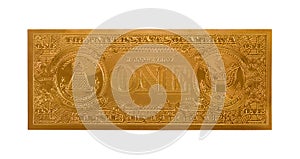 Gold One Dollar Bill