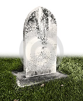 Single grave stone