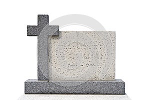 Single grave stone (Clipping path)