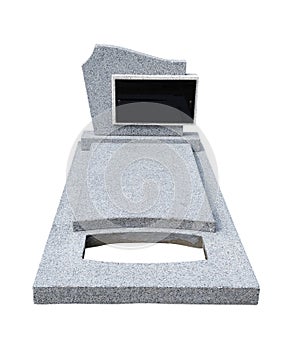 Single grave stone (Clipping path)