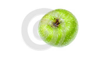El único verde manzana en blanco 
