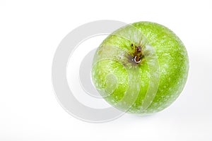 El único verde manzana en blanco 