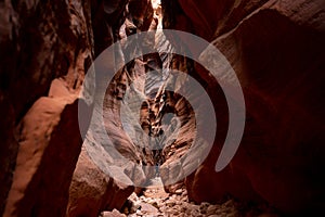 Single Hiker Enjoying The View of Buckskin Gulch