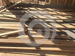 Abstract of Home Framing Construction Site photo