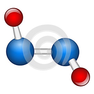 Single hydrogen peroxide H2O2 molecule photo