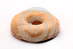 Single iced doughnut