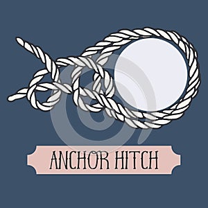 Single illustration of nautical knot.