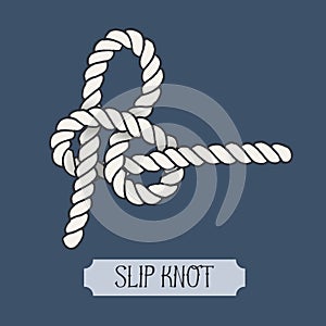 Single illustration of nautical knot.