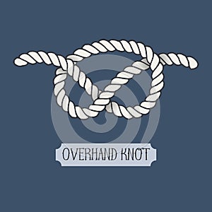 Single illustration of nautical knot