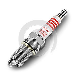 Single iridium spark plug 3D