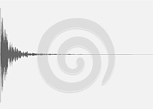 Single, isolated beacon or buoy beep or blip tracking signal