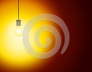 A Single Light In Dark Room