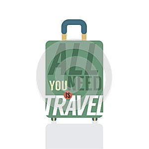 Single Luggage Of Traveler