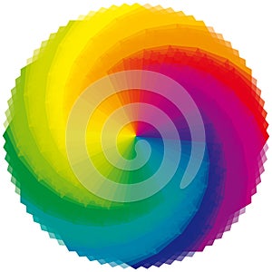 Single Mandala - Rainbow Colors - Multicolored Circle