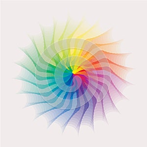 Single Mandala - Rainbow Colors - Multicolored Circle