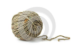 Single melange ball of yarn