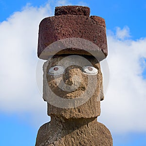 Single Moai at Easter island