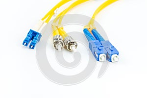 Single mode fiber optic cables patch cord with LC, SC and ST connector type