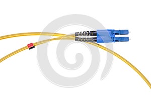 Single mode patch cord LC with blue SC double connector