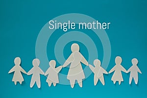 Single mother concept image