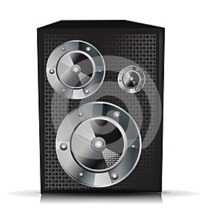 Single musical speaker isolated