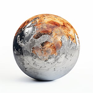 Planeta Russe: A Surrealistic Ceramic Sculpture Of Planet Earth photo