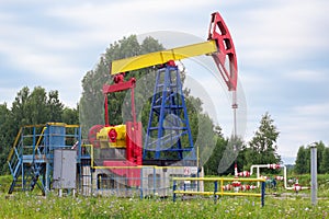 Single oil pumpjack