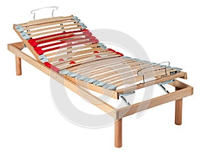 Single orthopaedic net bed with manual movements