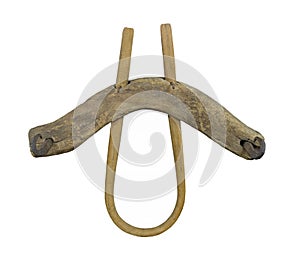 Single oxen yoke isolated.