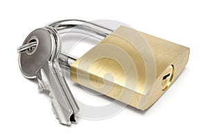 Single Padlock w/ Keys