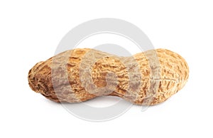 Single peanut in a shell isolated