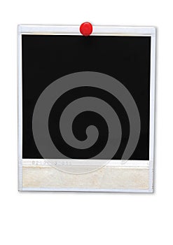 Single photo frame isolated