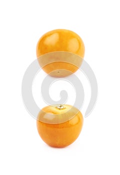 Single physalis fruit isolated