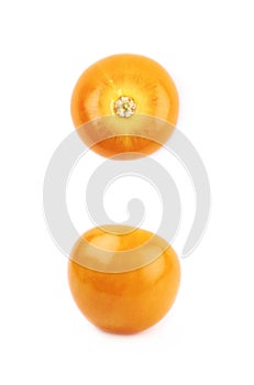 Single physalis fruit isolated