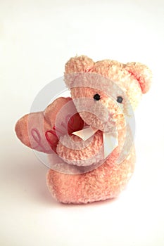 Single pink bear