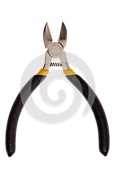 Single pliers tool isolated on white